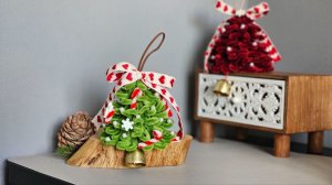 Новогодняя подвеска-ёлочка. Набор из синельной проволоки