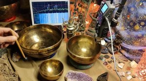 "Самадхи" набор из 3х чаш 121, 272, 432 гц 27-13 см.  40к.