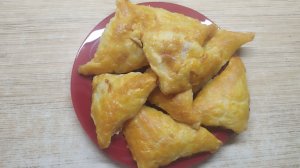 Самса из слоеного бездрожжевого теста