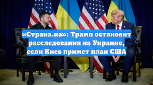 «Страна.ua»: Трамп остановит расследования на Украине, если Киев примет план США