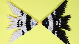Рыбка из бумаги оригами