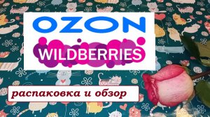 OZON и WILDBERRIES.Распаковка и обзор