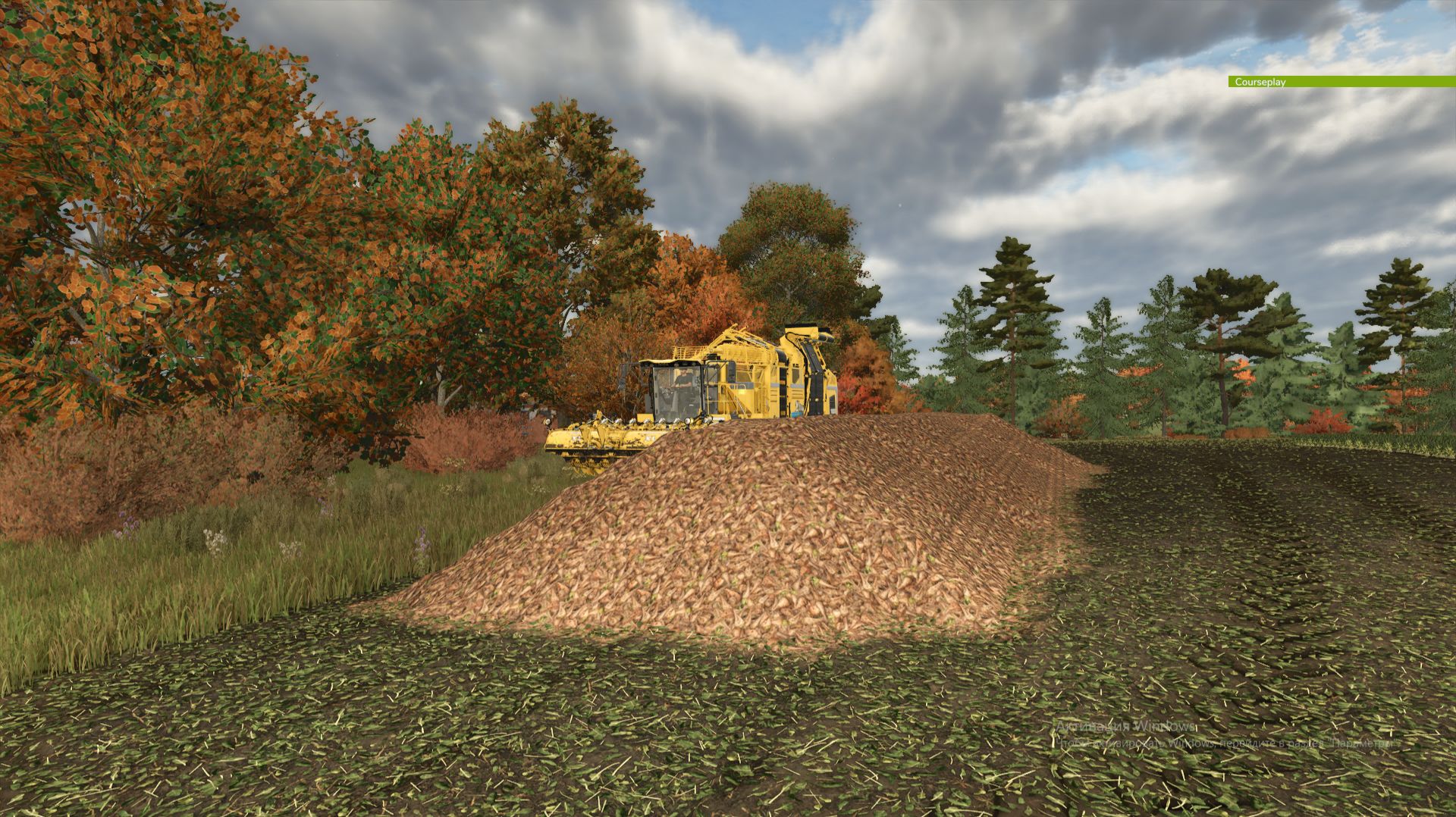 FS25 Журавлёво ч18 ROPA TIGER 6S На уборке свеклы