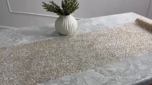 Ткань для декорирования ЭРМОНИ СЛИМ, текстиль, шампань, 270х28 см, 1162659-2