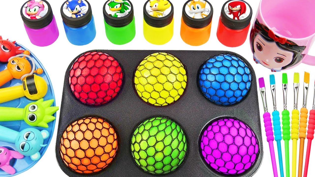 Мультики для малышей. Яркие спрунки - слаймы своими руками. Мультики для детей смотреть онлайн смотреть онлайн