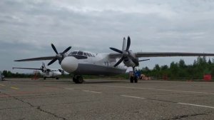 Запуск Ан-24 .