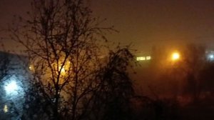 Самый густой туман вечером
