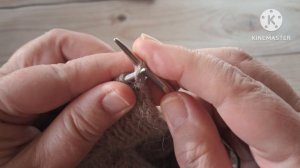 Мк обработка горловины кардигана резинкой с вытянутыми петлями.