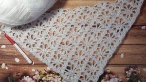 МК Узор для шали крючком