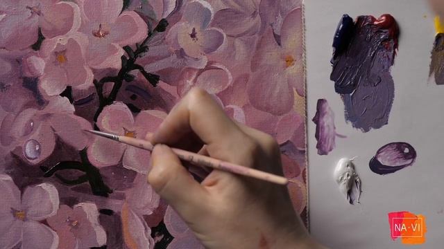 Как писать капли лессировками