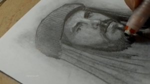 Рисую мужской портрет карандашом | Мужчина в кепке