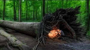 Строю уютное убежище из старого дерева. Искусство выживания в лесу. Бушкрафт