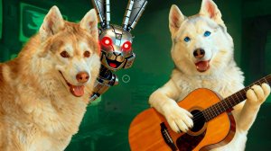 УБОЙНЫЙ ХАСЯЧИЙ КОНЦЕРТ ДЛЯ NOSEY АНИМАТРОНИКА! Хаски Бублик Говорящая собака