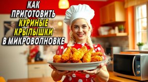 Как приготовить куриные крылышки в микроволновке