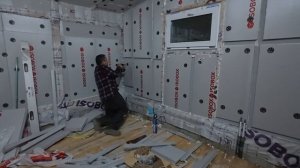 Утеплили стену