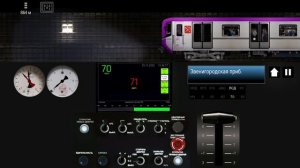 Симулятор ленинградского метро 2д. Балтиец на Фрунзенско Приморский линии Комендантский пр-т-Шушары