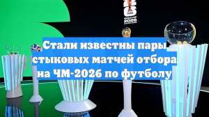 Стали известны пары стыковых матчей отбора на ЧМ-2026 по футболу