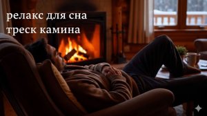 Релакс для сна : Треск дров в камине