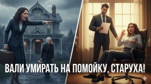 НЕВЕСТКА ЗАБРАЛА ВСЁ И ВЫСТАВИЛА МЕНЯ ЗА ДВЕРЬ. ОНА БЫЛА ТАК ЖАДНА, ЧТО ПРОПУСТИЛА ГЛАВНЫЙ ПУНКТ...