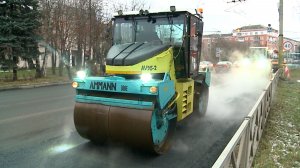 (Рыбинск-40) НОВЫЙ АСФАЛЬТ НА ПРОСПЕКТЕ ЛЕНИНА