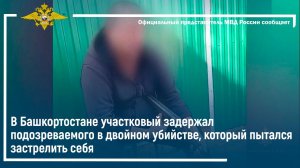 В Башкортостане участковый задержал подозреваемого в двойном убийстве, который пытался застрелиться