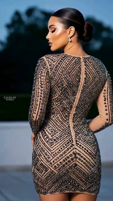 OMG! The Sparkle is INSANE! ✨ Dazzling Crystal Bodycon Dress Moment! #fashiontrends