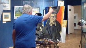 Художник Федор Помелов пишет портрет Дмитрия, МВЦ г.Серпухов, 15 ноября 2025г.