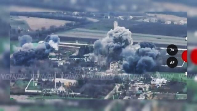 Потужные ФАБы прилетают по позициям хлопчиков в Великомихайловке, Днепропетровская область смотреть онлайн