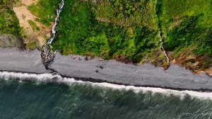 15 день путешествия на каяке по Охотскому морю (20 день в общем, 4 водопада на одном пляже)