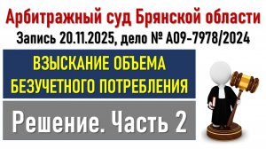 Суд. Взыскание безучетки. Часть 2