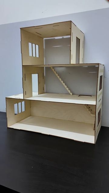 Кукольный домик на лазерном станке с ЧПУ от Savinsname смотреть онлайн