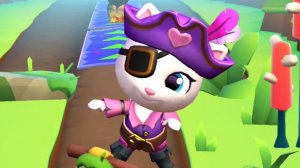 Мультфильмы для детей - Моя говорящая Анджела Пират - Мир динозавров Talking Tom Time Rush