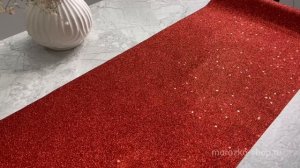 Ткань для декорирования ШАРИЗ, текстиль, красный, 270х28 см, 1162660-3