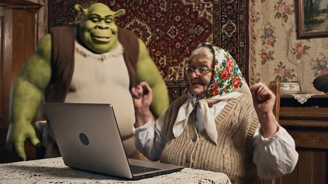 песня брейнротов от бабушки со Шреком смотреть онлайн