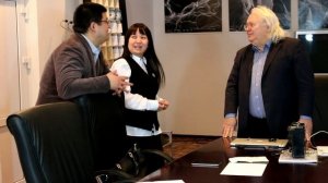 Виктор Петрик демонстрирует чтение мыслей.