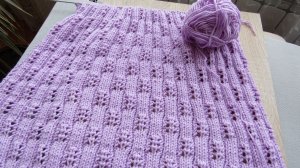 Вязание спицами - 💜💜💜Лиловый пуловер