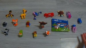 Распаковка пакетиков Магнит зверятыши коллекция, магнит акция, как собрать зверятышей из магнита