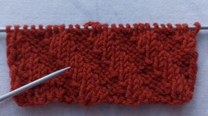 Узор для шарфа спицами.