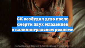 СК возбудил дело после смерти двух младенцев в калининградском роддоме