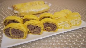 ПОТРЯСАЮЩЕ ВКУСНЫЕ ПРОСТЫЕ РЕЦЕПТЫ/ЯИЧНЫЙ РУЛЕТ/РУЛЕТ ИЗ ОМЛЕТА/