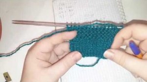АРХИВ. Как я вяжу образец⧸⧸пример на лицевой и платочной глади