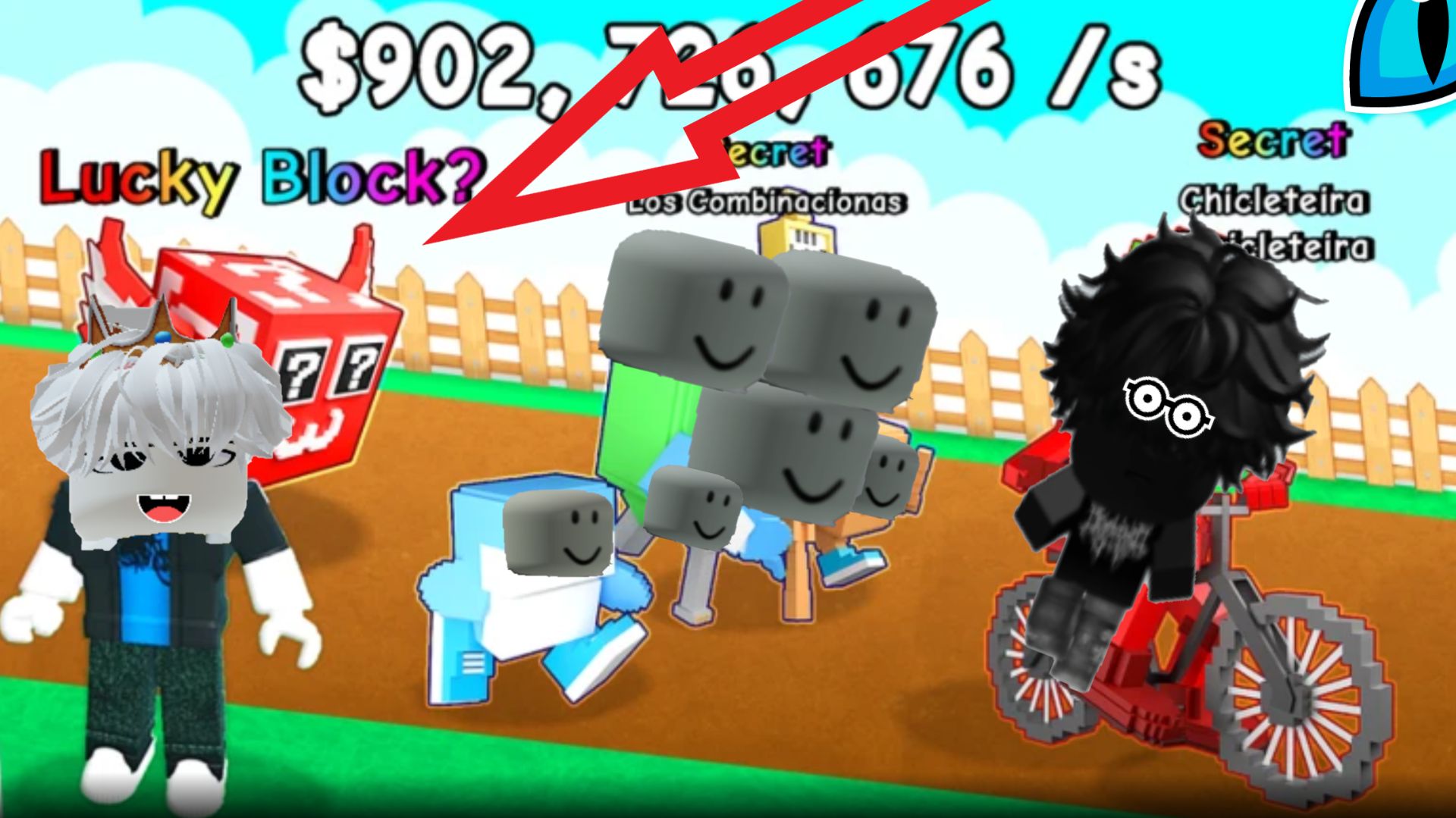 я получил мифик лаки блок в сельском хозяйстве в роблокс Roblox