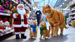 Котики готовятся к Рождеству