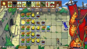 Plants vs. Zombies: Replanted [PS4] Secret Level China - The Great Wall [Version 1.10]