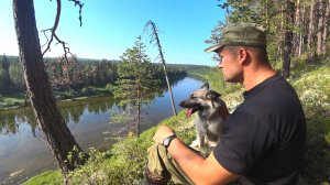 ТАЙГА ДАЛЕКАЯ. ВЫБЕРАЕМСЯ НА ЛОДКЕ С САМЫХ ВЕРХОВИЙ. РЫБАЛКА НА ХАРИУСА.