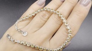 Браслет с цитрином   Ювелирная огранка  ЦИТ063