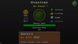 Прохождение игры Geometry dash overtyre