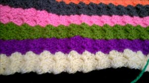 Узор для вязания пледа Радужная сказка