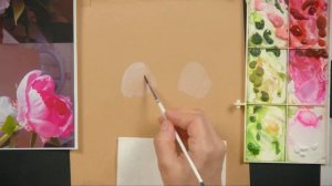 Многослойная акварельная техника. Рисуем лепестки цветов с Екатериной Будник
