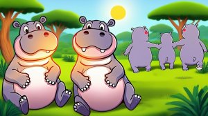 Мультик для малышей Айболит и Бегемотики  Песени для детей. #мультик #песенка